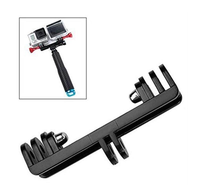 Dual Mount Bracket for GoPro & LED Light — Crossbar Double Device Holder for Action Cameras & Video - HomeDIYer