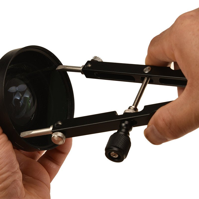 V - Shape Lens Spanner Wrench Tool Kit — Adjustable Filter Ring Opener for Vintage Lenses, Microscopes & Telescopes - HomeDIYer