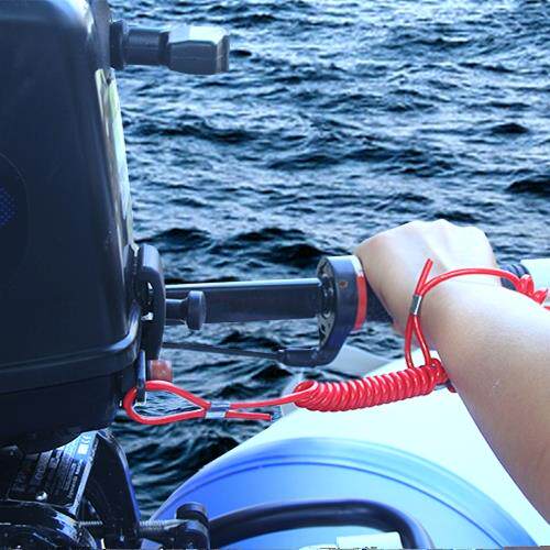 Outboard Motor Kill Switch Safety Lanyard – Emergency Stop Tether for Yamaha, Honda, Suzuki, Mercury & More