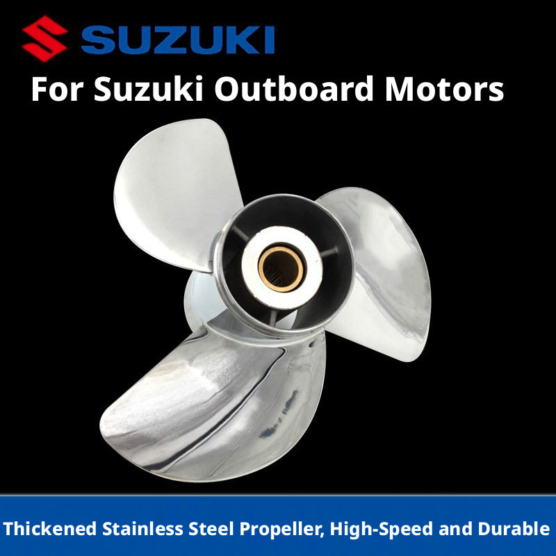 Replacement Propeller for Suzuki Outboard Motors - Reinforced Aluminum & Stainless Steel Props for 4HP to 250HP Engines