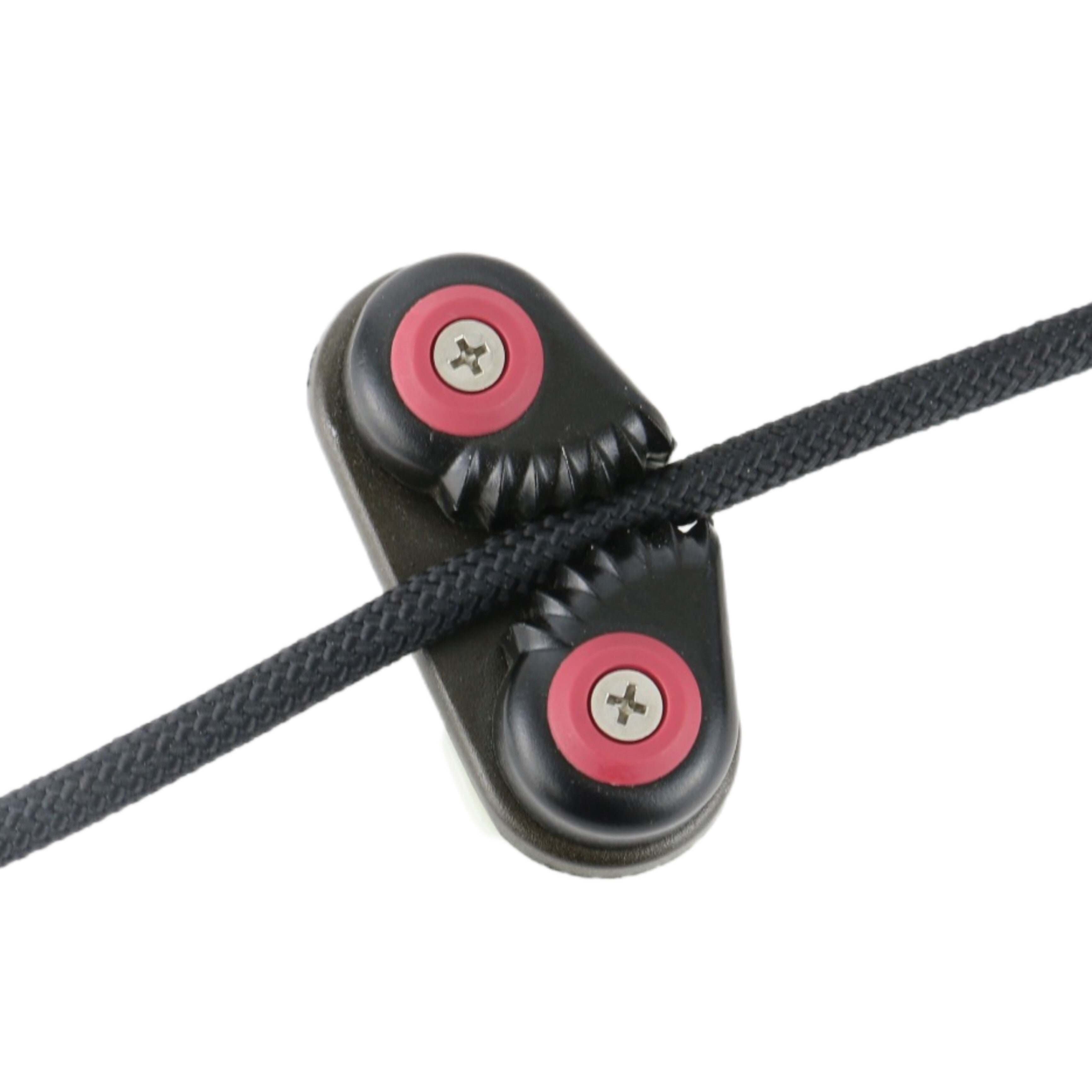 Aluminum Rope Clamcleat for Sailboats, Kayaks & Yachts – Jam Cleat Line Gripper with Nylon Base