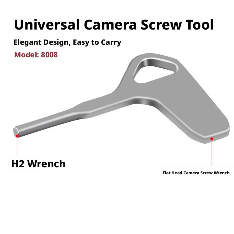 Camera Cage Screw Wrench Tool for Quick Release Plates — Flat Blade / Keychain / 7 - in - 1 Folding - HomeDIYer