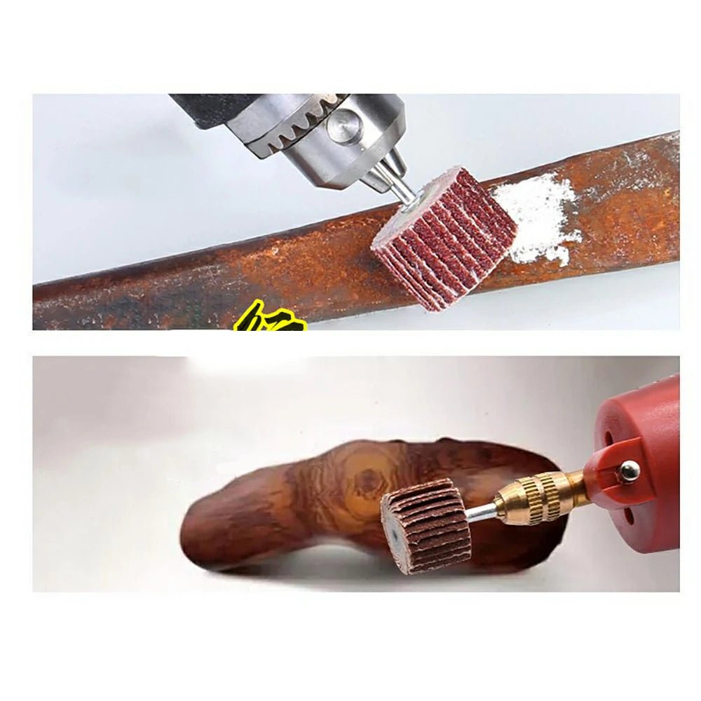 3mm Dia Sanding Flap Disc Grinding Flap Wheels Brush Sand For Dremel Accessories Tools For Abrasive Grinder Rotary For - HomeDIYer