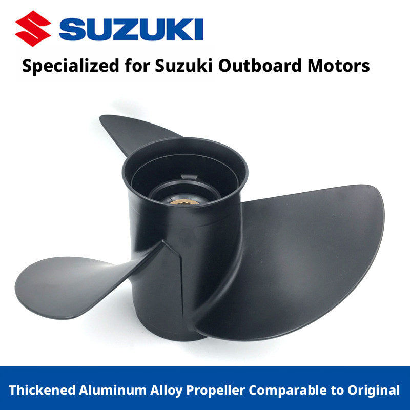 Replacement Propeller for Suzuki Outboard Motors - Reinforced Aluminum & Stainless Steel Props for 4HP to 250HP Engines
