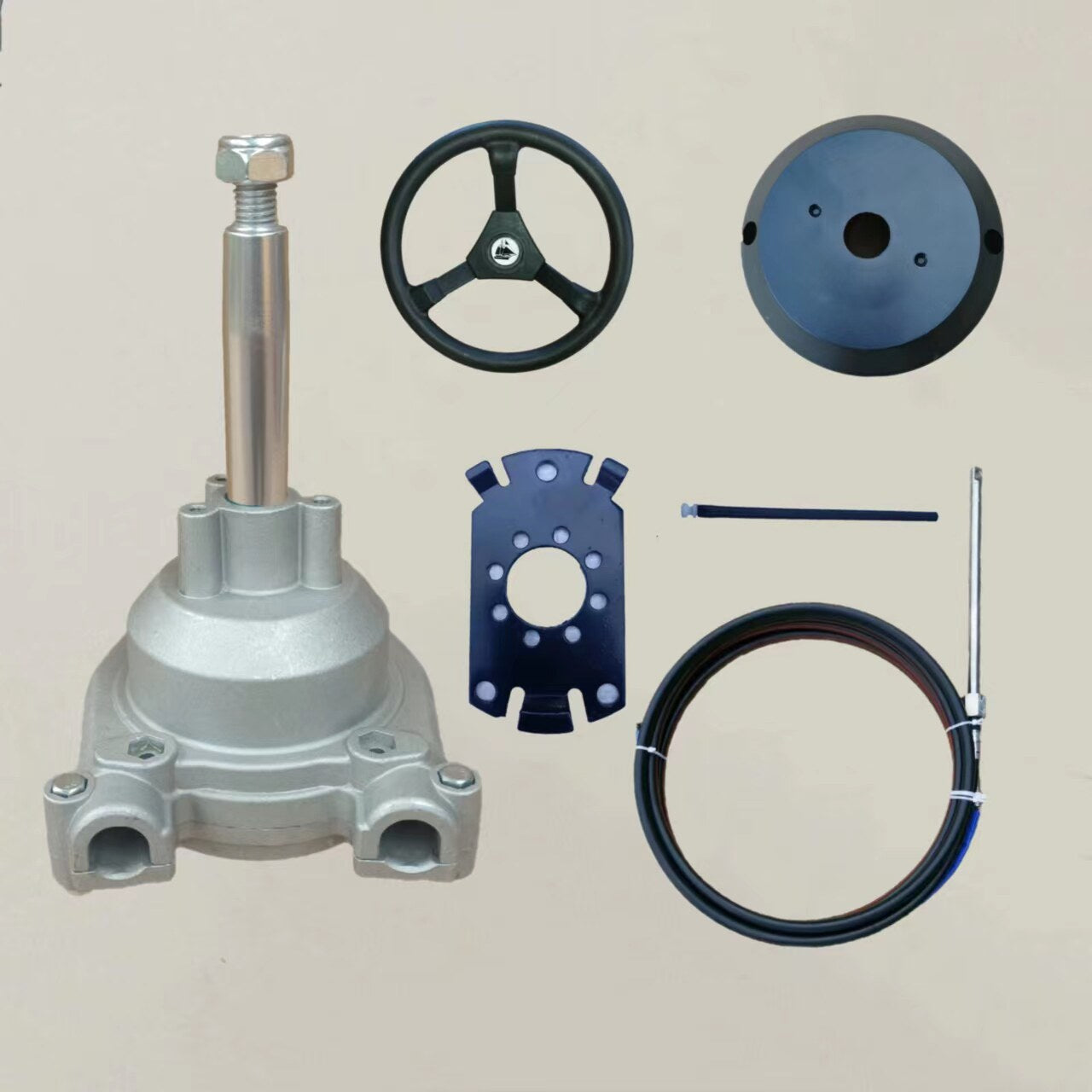 Marine Rotary Steering System & Cable — Planetary Gear Helm Kit or Cable-Only for Outboard Boats