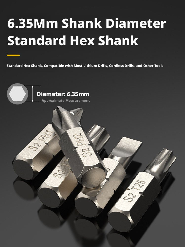 Mankesi S2 Steel Short Magnetic Screwdriver Bit Set – Phillips, Slotted, Hex & Torx Bits for Electric Drills & Hand Tools - HomeDIYer