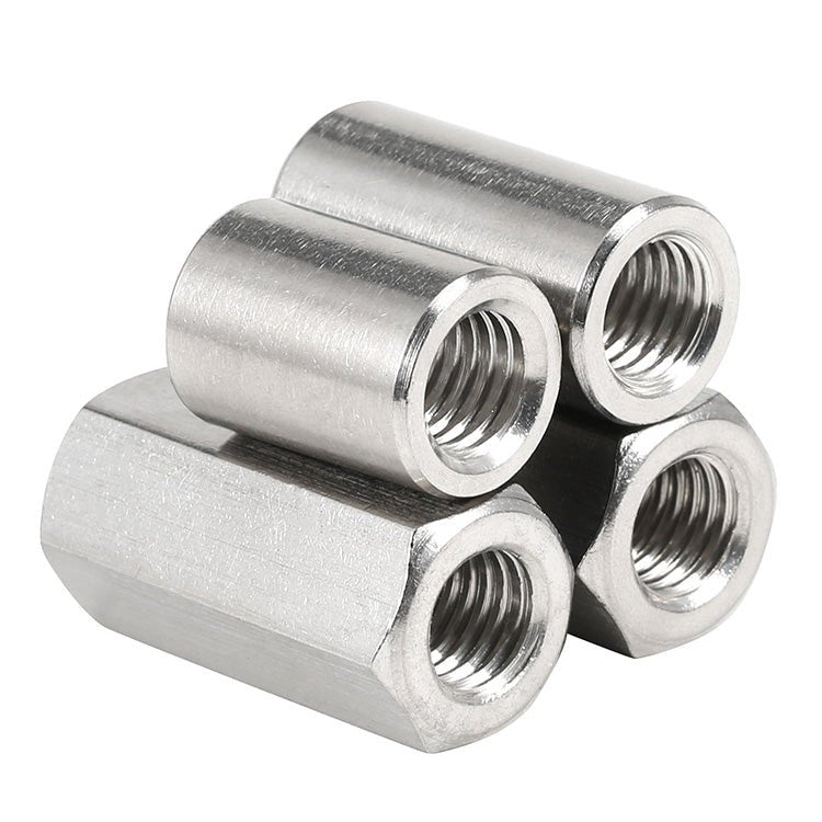 Round Connector Nuts 304 Stainless Steel Coupling Nut M3 M4 M5 M6 M8 M10 M12 M14 M16(10pcs) - HomeDIYer