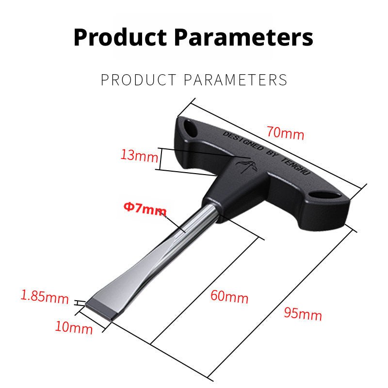 T - Handle Camera Screw Wrench for 1/4" and 3/8" Tripod Quick Release Plate - HomeDIYer