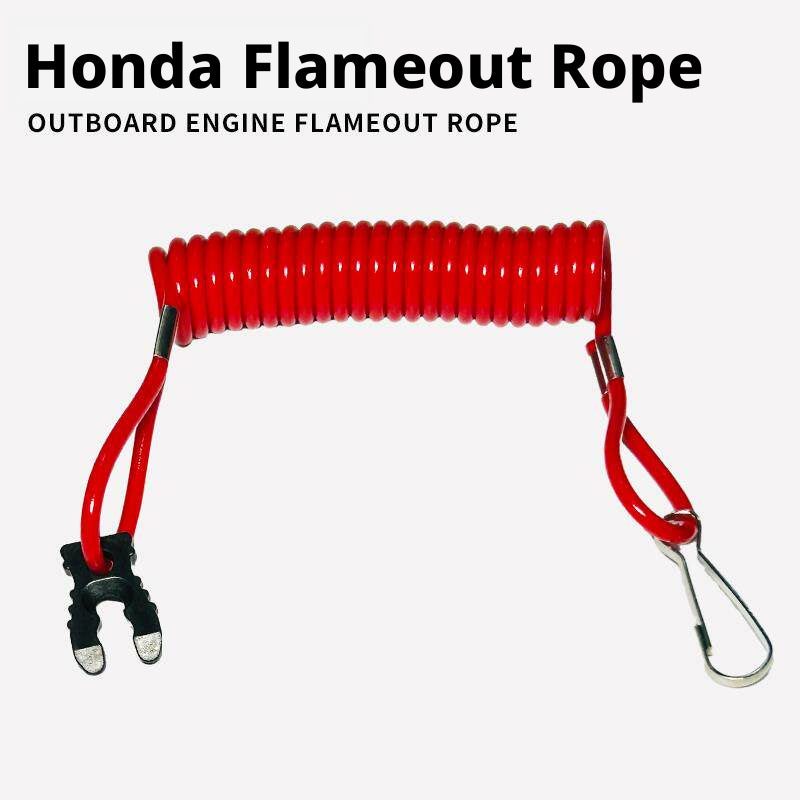 Outboard Motor Kill Switch Safety Lanyard – Emergency Stop Tether for Yamaha, Honda, Suzuki, Mercury & More
