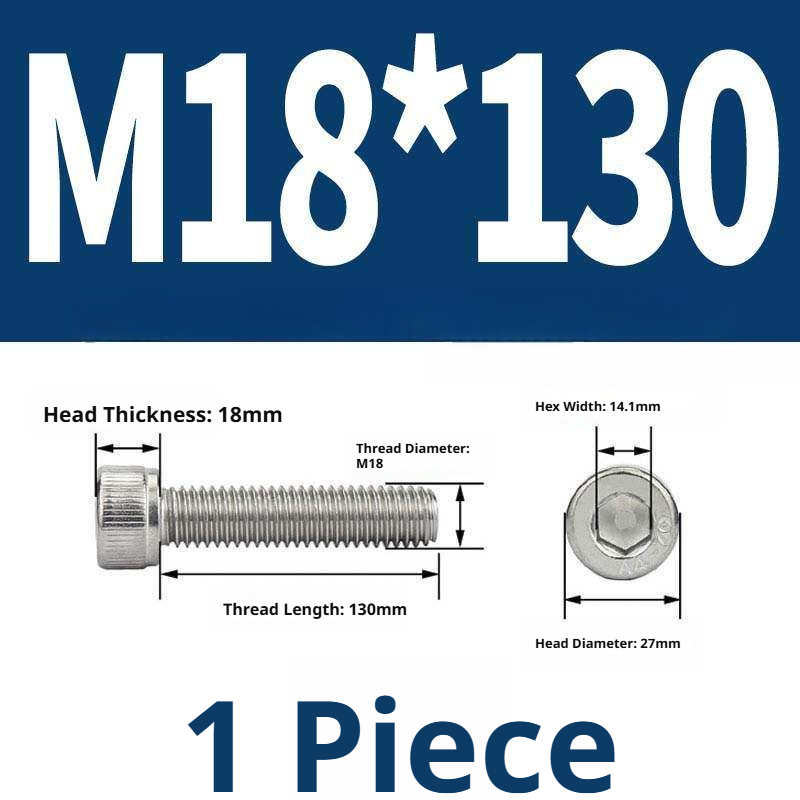 316 Stainless Steel Socket Head Cap Screws – Hex Allen Bolt, M2–M20, GB/T Standard, 4.8 Grade