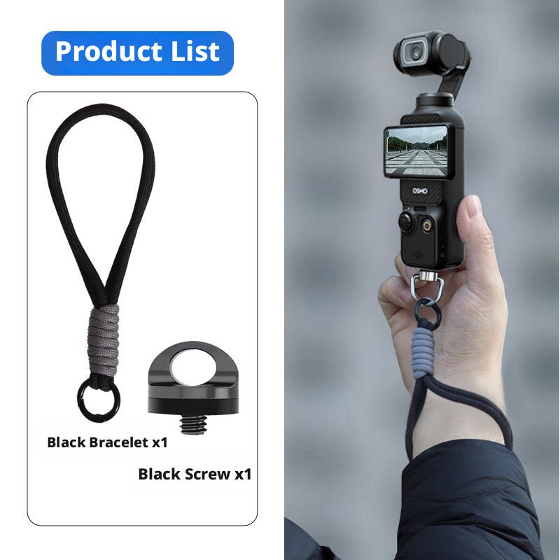 1/4" Camera Strap Screw Mount Adapter for DJI Pocket 3, Insta360 & Action Cameras - HomeDIYer