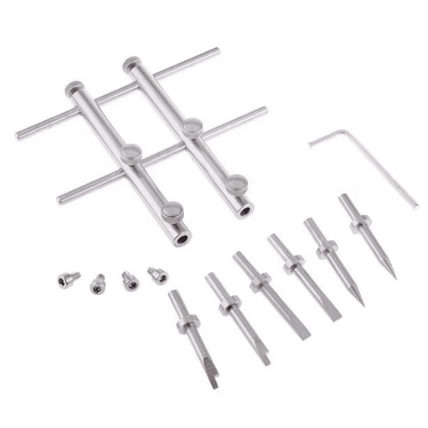 Camera Lens Repair Tool Kit — Spanner Wrench, 3 - Prong, 3 - Hole & Curved - Tip Disassembly Tools - HomeDIYer