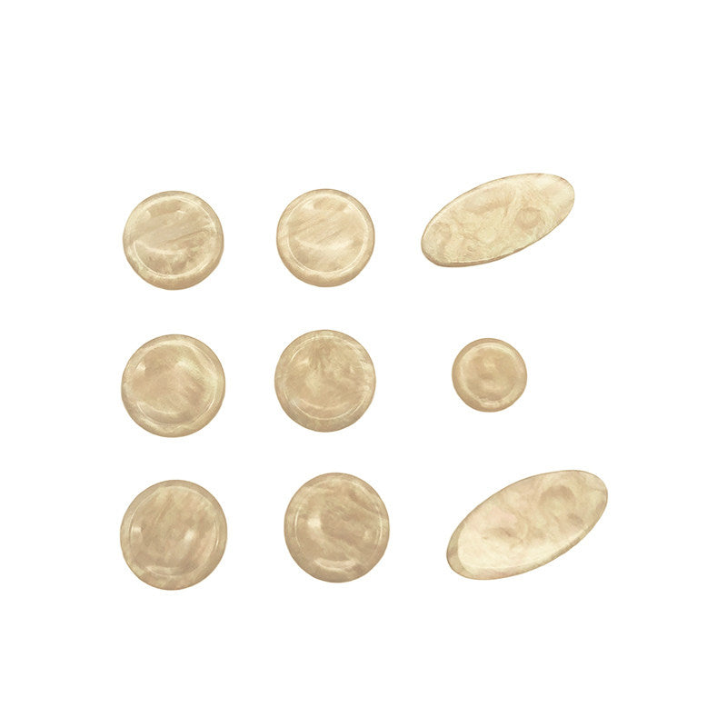 Saxophone Mica Snap Button Set – 9pcs Key Buckle Clips for Alto, Tenor, Soprano (Beige, Blue, Khaki)
