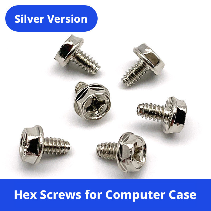PC Case Screws & Shock-Absorbing O-Rings – #6-32, O-Ring / Screw / Combo, 100pcs