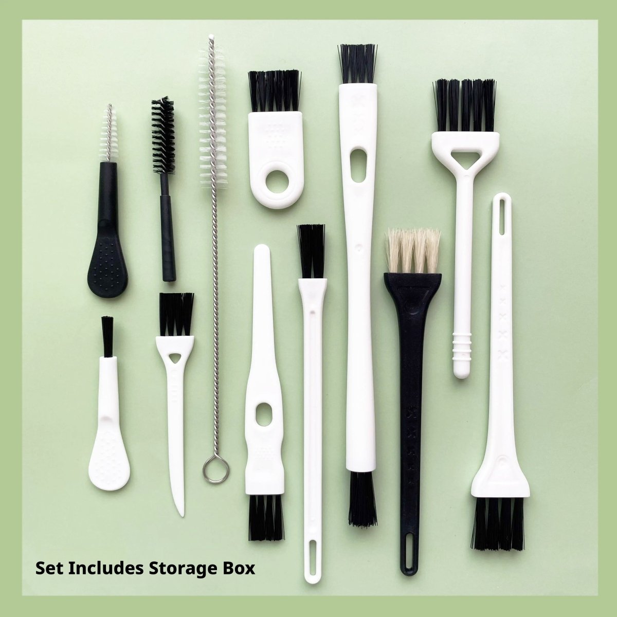 Small Crevice Cleaning Brush Kit – Hard Bristle Detail Brushes for Keyboard, Electronics & Office Furniture Gap Cleaning | 1 Kit Per Order - HomeDIYer