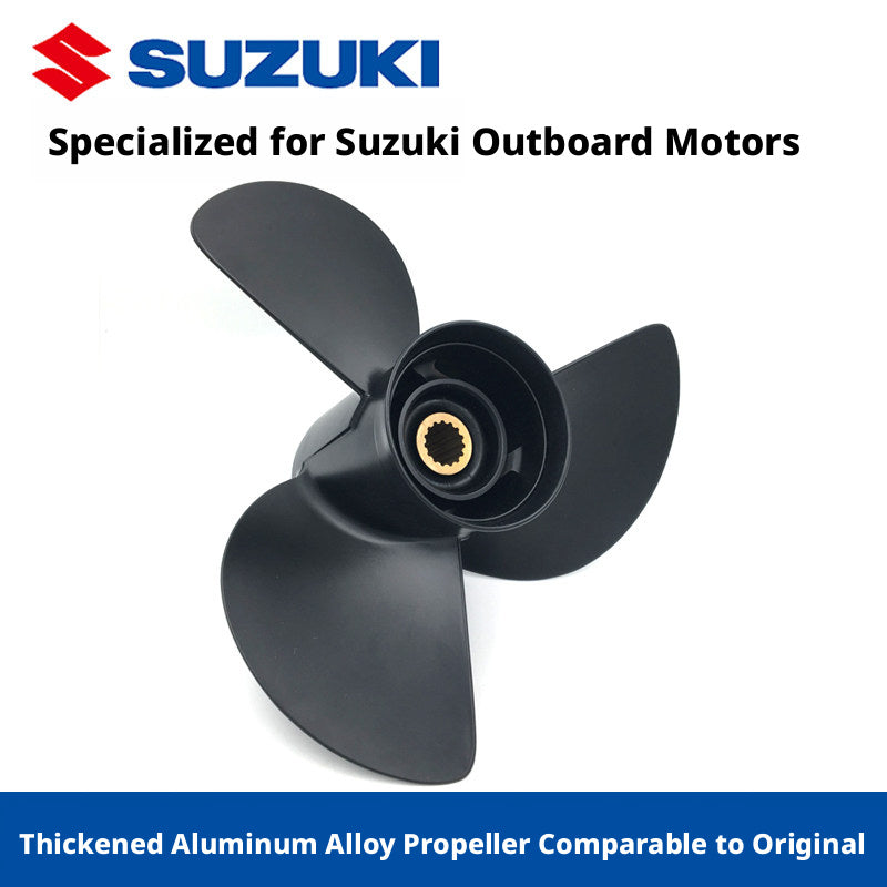 Replacement Propeller for Suzuki Outboard Motors - Reinforced Aluminum & Stainless Steel Props for 4HP to 250HP Engines