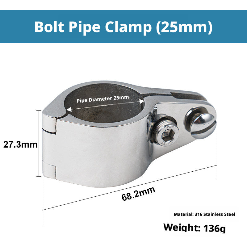 316 Stainless Steel Marine Rail Fittings ā Slide Caps, Sleeves & Mount Bases for Boat Bimini Tops & Canopies