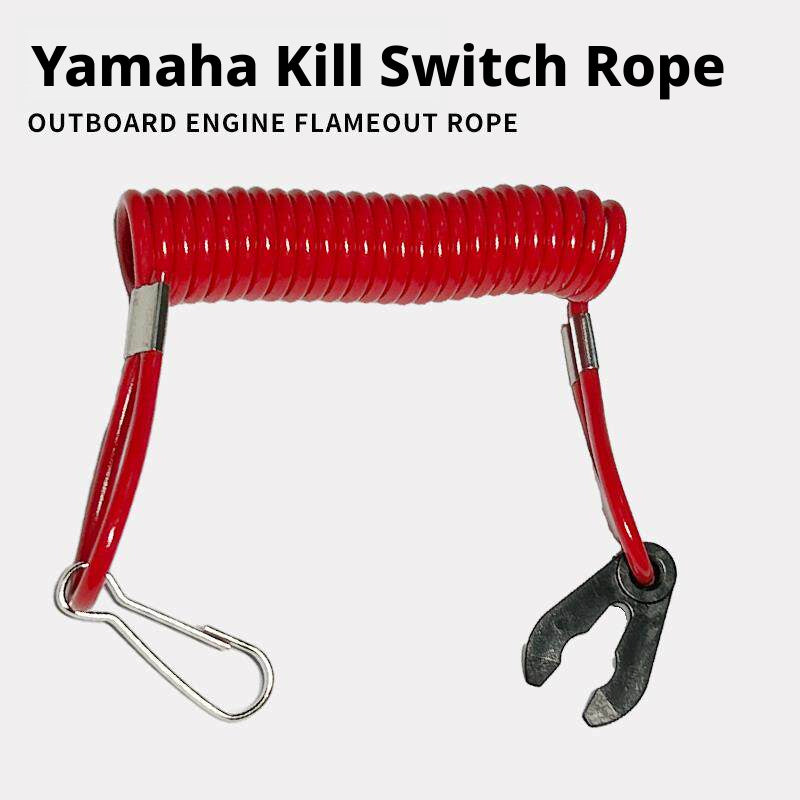 Outboard Motor Kill Switch Safety Lanyard – Emergency Stop Tether for Yamaha, Honda, Suzuki, Mercury & More