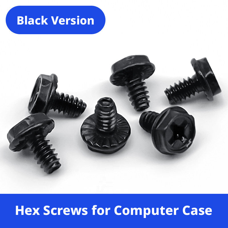 PC Case Screws & Shock-Absorbing O-Rings – #6-32, O-Ring / Screw / Combo, 100pcs