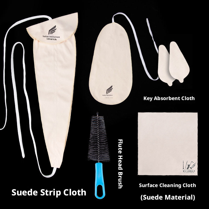Universal Alto & Tenor Sax Cleaning Cloth Kit – Suede Wipes for Inner Chamber, Moisture & Saliva