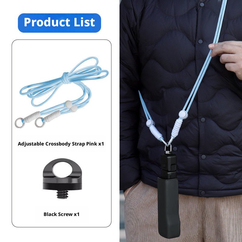 1/4" Camera Strap Screw Mount Adapter for DJI Pocket 3, Insta360 & Action Cameras - HomeDIYer