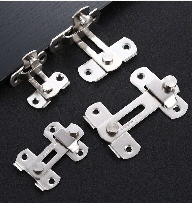 Stainless steel household bolt latch 90 degree anti - theft buckle - HomeDIYer