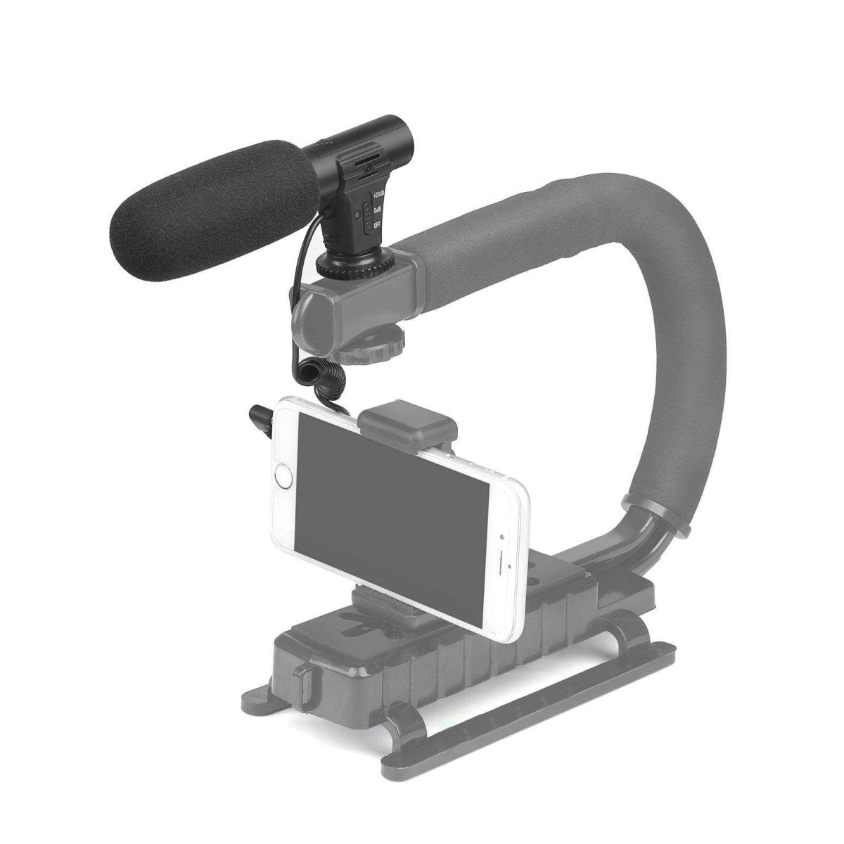 On - Camera Shotgun Microphone with Cold Shoe Mount for DSLR & Mirrorless - HomeDIYer