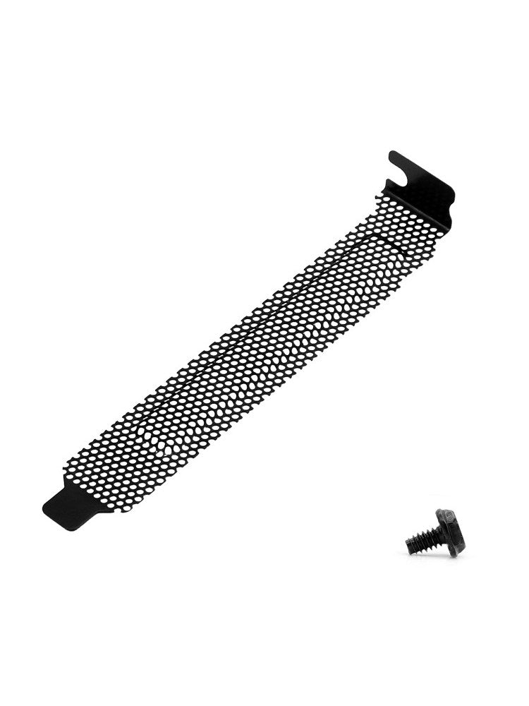 PCI Slot Cover Blanking Plate with Screws – Slotted, Solid & Perforated, 10-Pack for ATX/Micro-ATX PC Cases