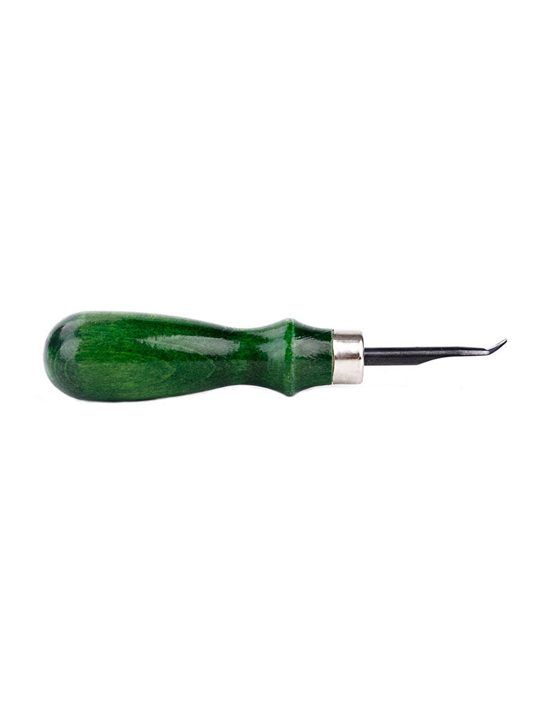 Leather - trimming trimmer leather goods making leather DIY tools manual trimming knife trimming green handle