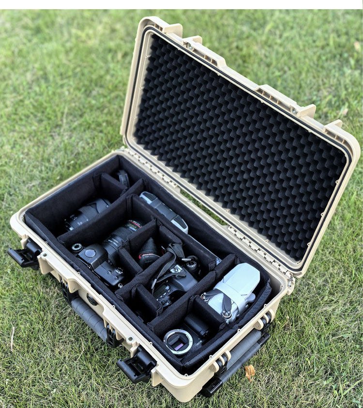 FT - 5229 IP67 Waterproof Rolling Hard Case for Camera, Drone & Aviation Equipment – 22" Carry - On with Customizable Foam Dividers - HomeDIYer
