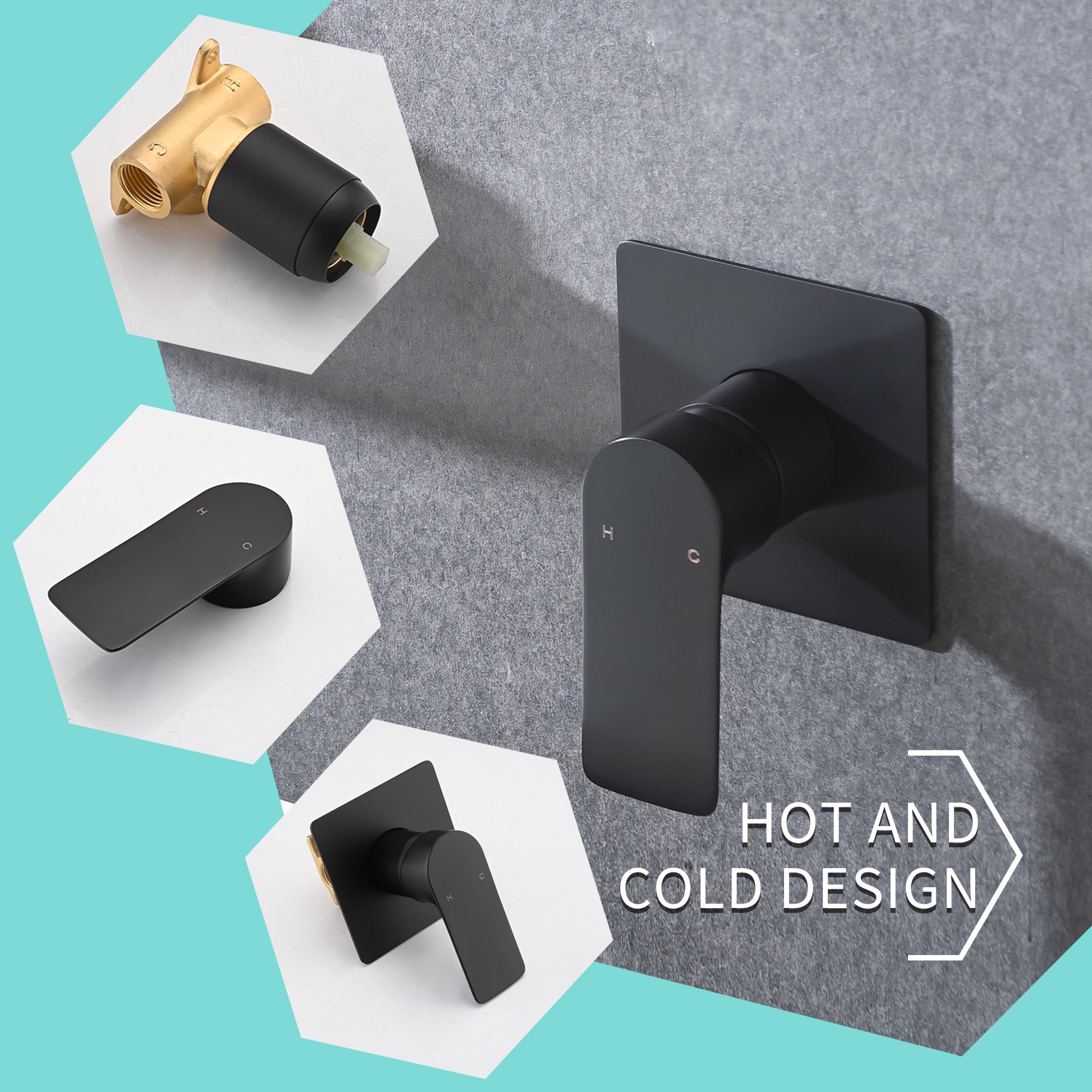 Wall Mount Waterfall Bathtub Faucet – Single Handle, Wide Spout, Brushed Gold or Matte Black