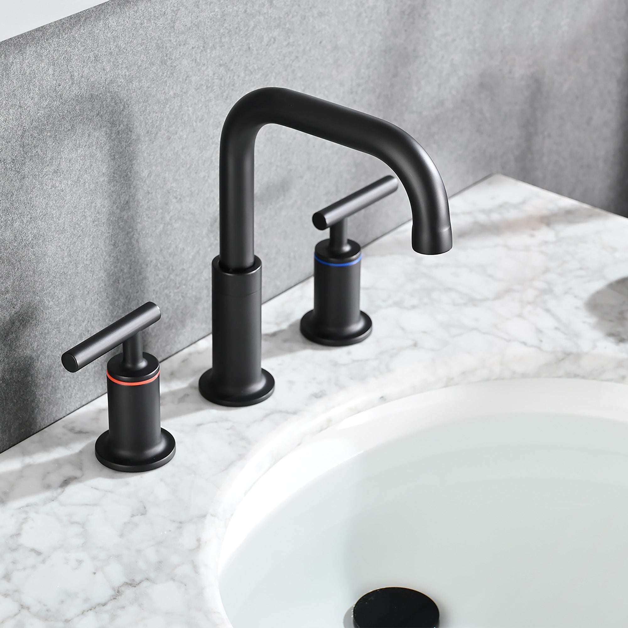 8 Inch Widespread Bathroom Sink Faucet with Pop-Up Drain