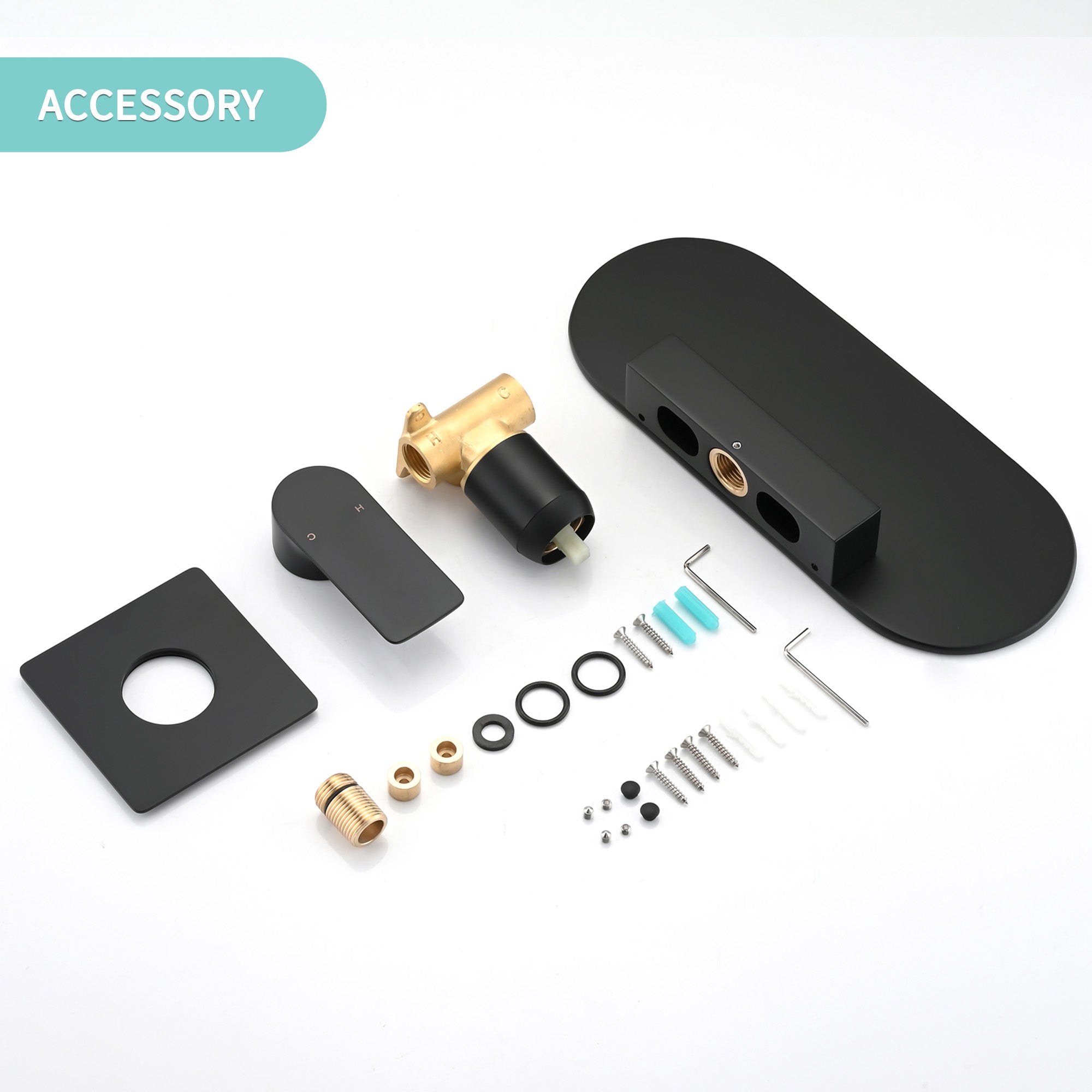 Wall Mount Waterfall Bathtub Faucet – Single Handle, Wide Spout, Brushed Gold or Matte Black