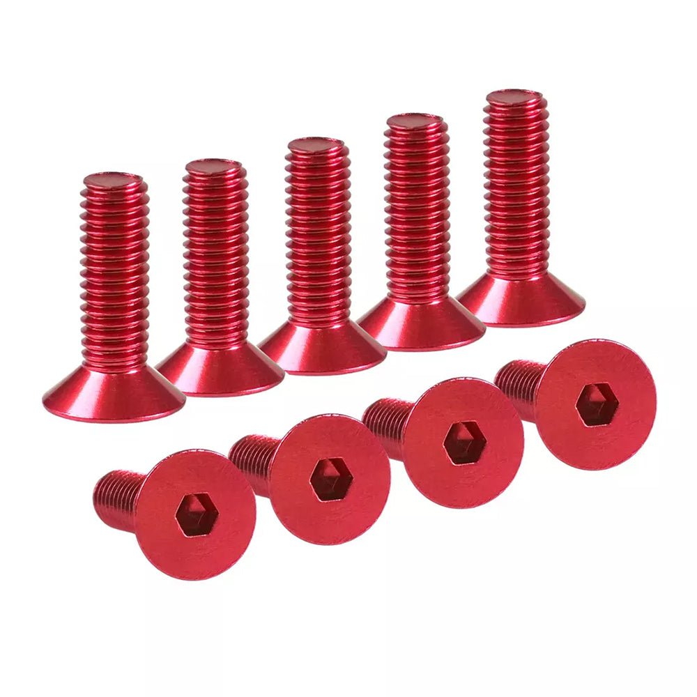 200Pcs Aluminium Alloy Hex Socket Countersunk Flat Head Screw & Washers Assortment Set Gold Colour To Burgundy - HomeDIYer