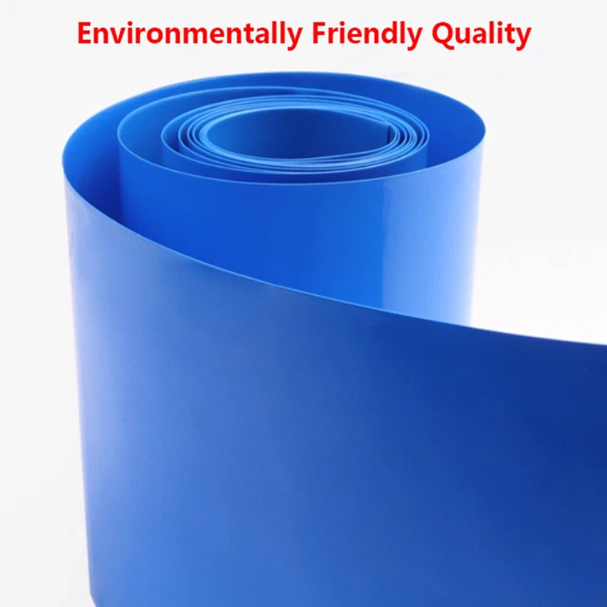 Large Diameter PVC Heat Shrink Tubing Battery Sleeve Wrap 110–150mm Flat Width - HomeDIYer