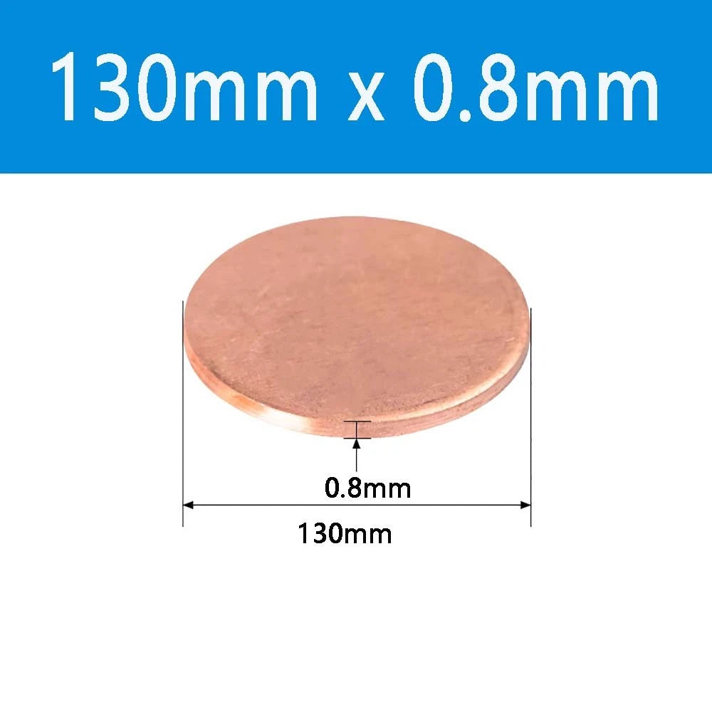 T2 Solid Pure Round Copper Sheet Flat Round Copper Disc Blank Round Metal Sheet