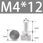 M3 M4 Anodized Aluminum Thumb Screws — Knurled Head Hand Bolts for PC Case, Fishing Rigs & DIY Projects
