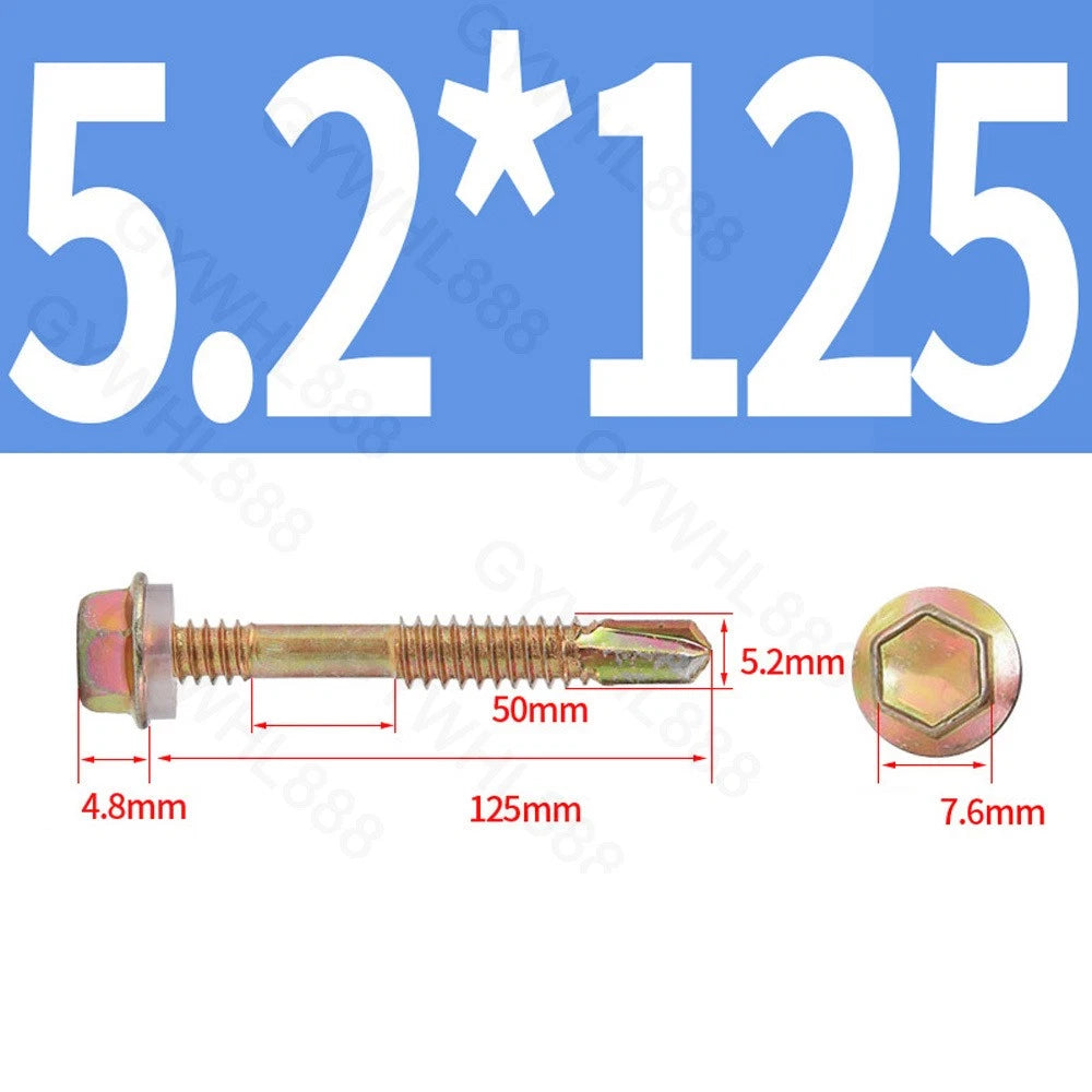 410 & A2 Stainless Hex Head Self‑Drilling Tek Screws – for Metal Roofing & Sheeting