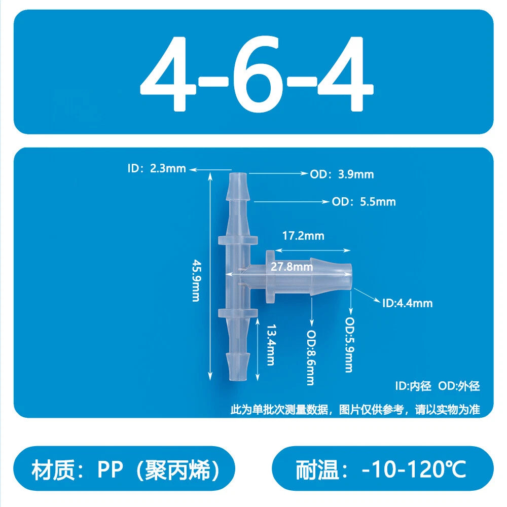 Plastic Pagoda Tubes Reducer Joint 2 3 4Way Hose Connector Tube Splitter Fitting