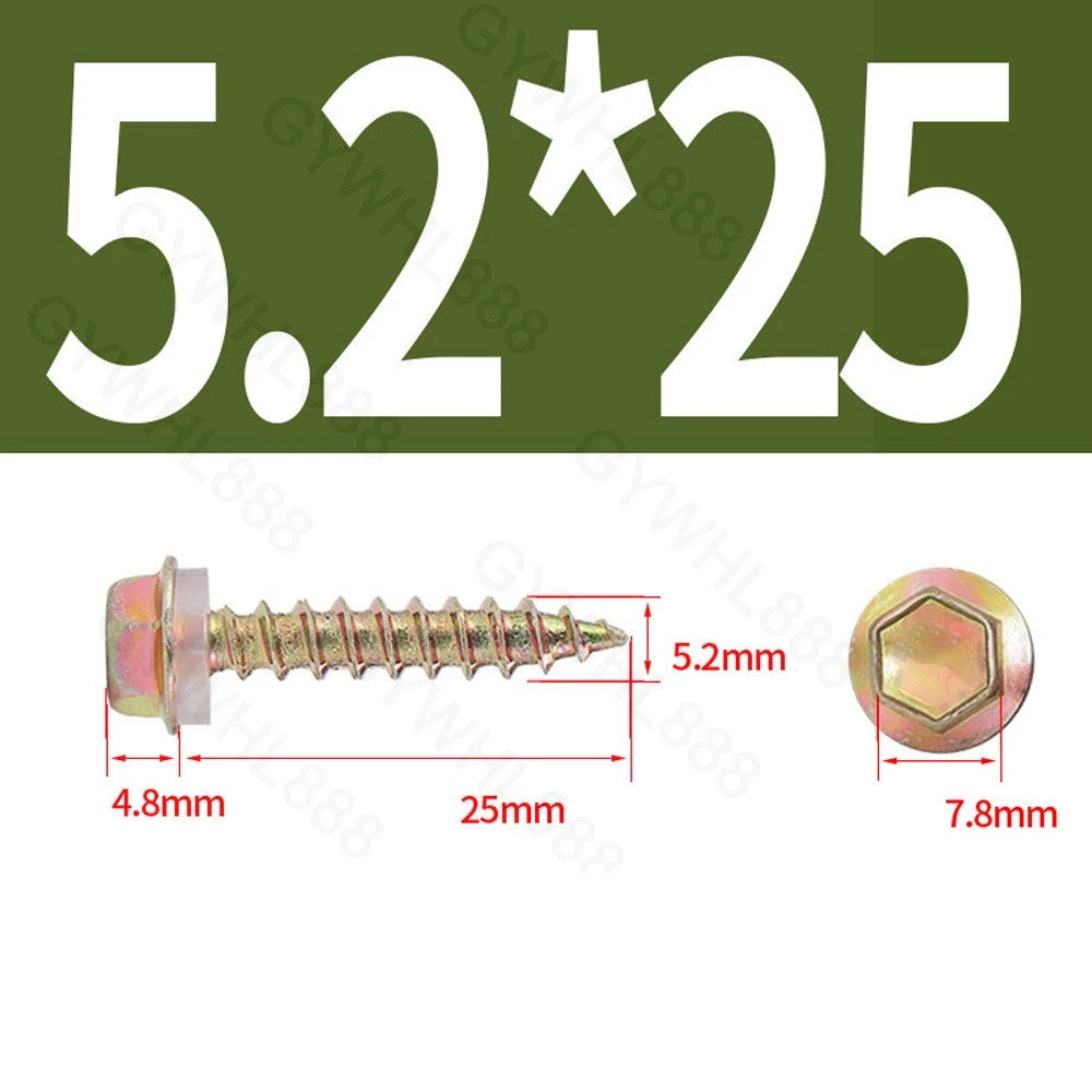 410 & A2 Stainless Hex Head Self‑Drilling Tek Screws – for Metal Roofing & Sheeting