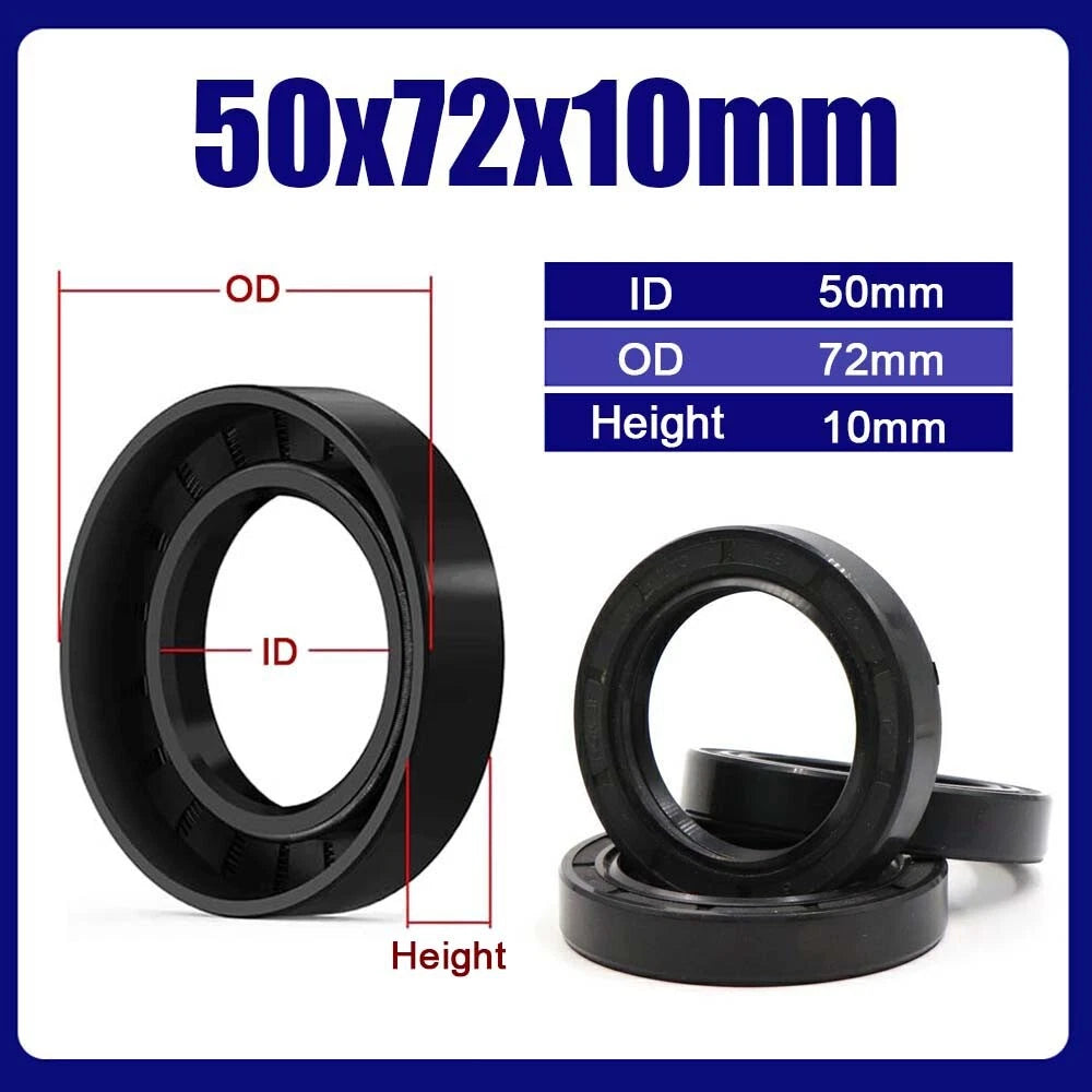 TC NBR Skeleton Oil Seal Rings Double Lip Sealing ID 38~55mm, for Rotation Shaft