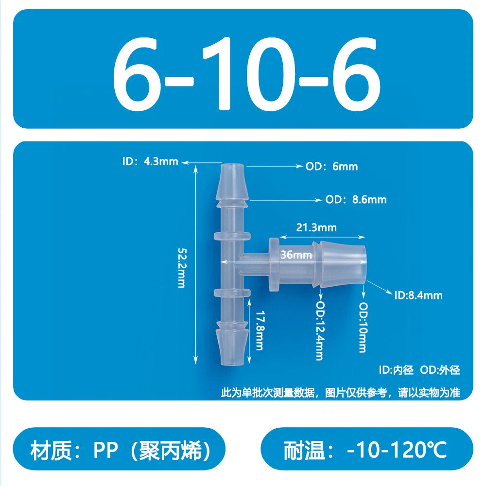 Plastic Pagoda Tubes Reducer Joint 2 3 4Way Hose Connector Tube Splitter Fitting