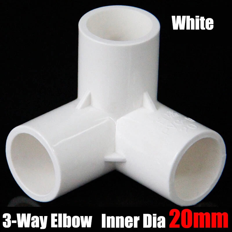 PVC 3 4 5 6-Way Elbow Connector Direct Pipe Fittings 20-110mm White Blue Grey