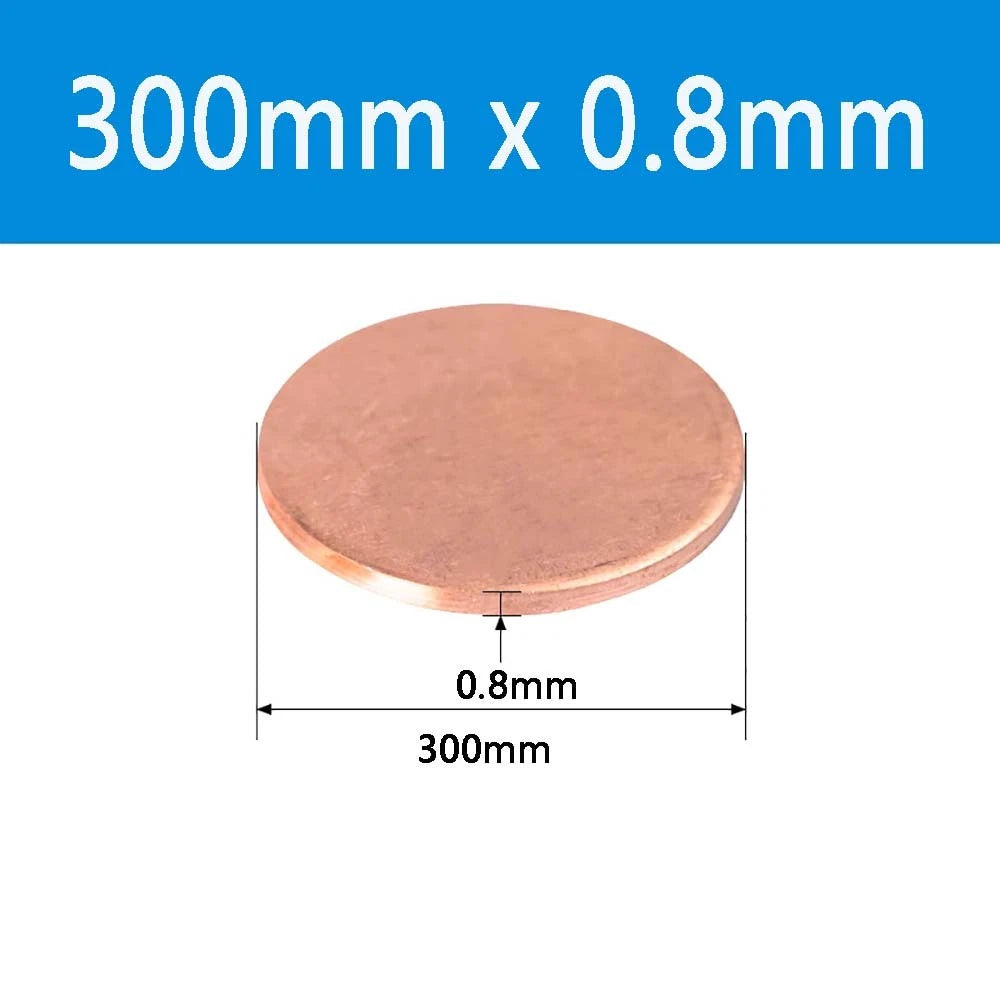 T2 Solid Pure Round Copper Sheet Flat Round Copper Disc Blank Round Metal Sheet