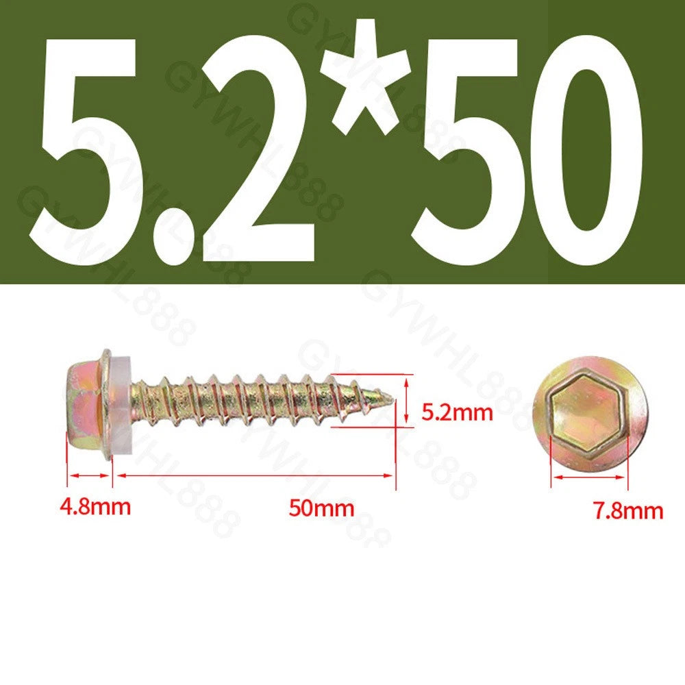 410 & A2 Stainless Hex Head Self‑Drilling Tek Screws – for Metal Roofing & Sheeting