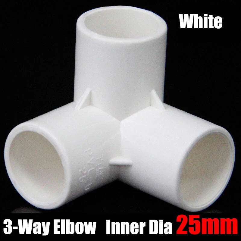 PVC 3 4 5 6-Way Elbow Connector Direct Pipe Fittings 20-110mm White Blue Grey
