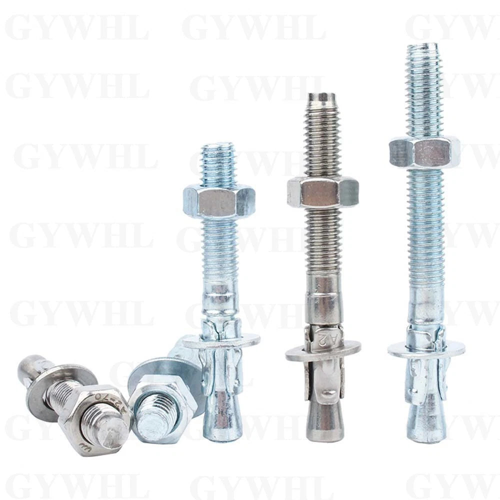 Hex Head Expansion Anchor Bolts — M6 to M20, Stainless Steel A2 & Zinc Plated, Extra Long