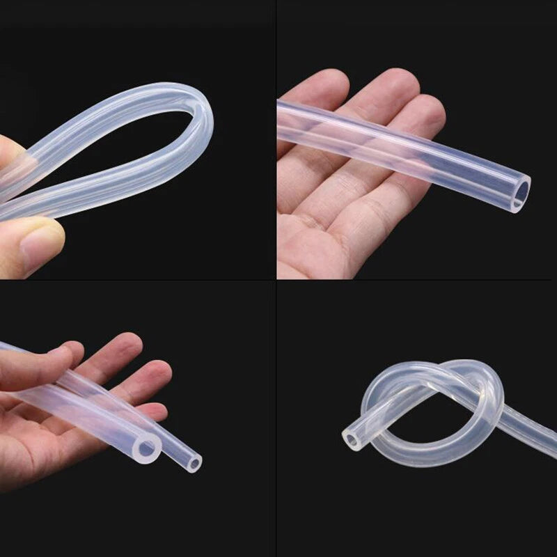 Food Grade Silicone Tubing — Transparent Rubber Hose ID 0.5–60mm for Brewing, Milk & Fluid Transfer