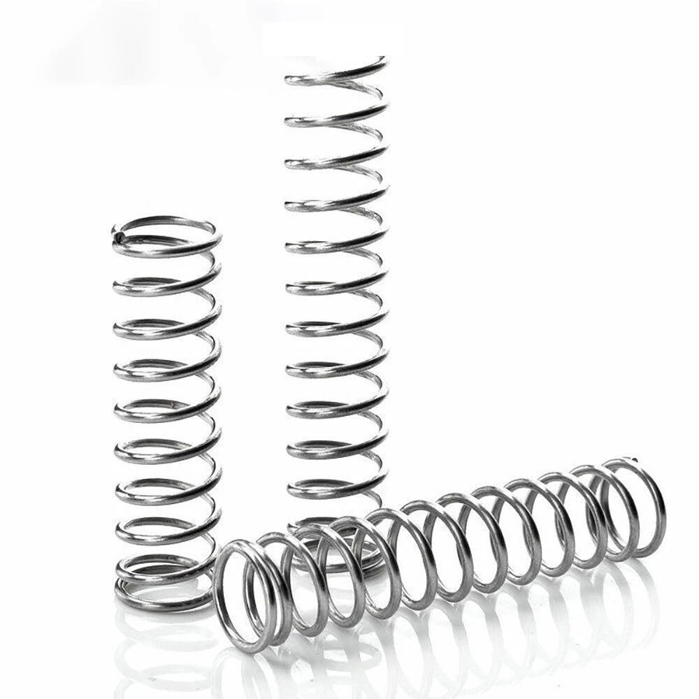 Compression Spring 1.0-1.2mm Wire Diameter 10mm-100mm Length Small Springs Steel