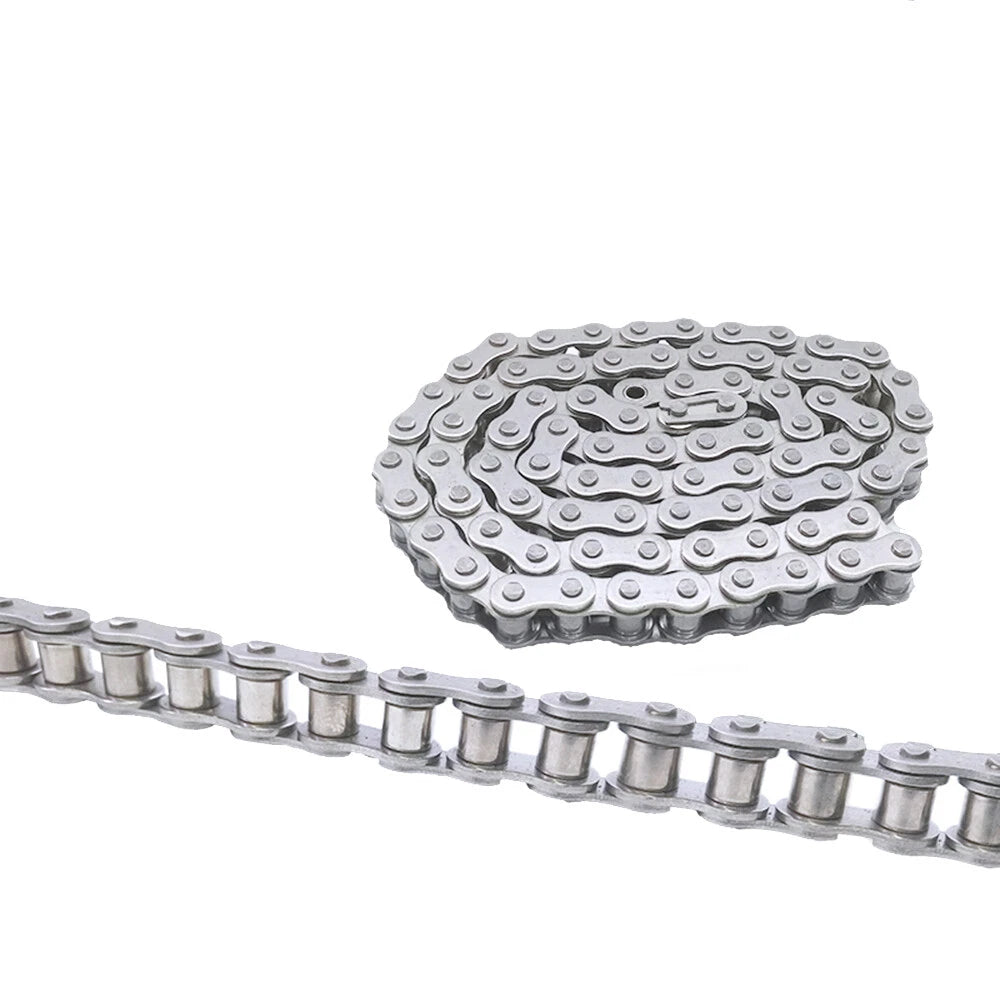 #25/35/40/50/60/80 Simplex Roller Chains 1/4" to 1" Pitch 304 A2 Stainless Steel